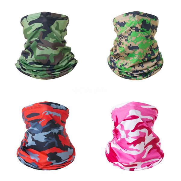 

outdoor scarf climbing hiking cycling skiing fishing windproof uv protection camouflage bandana face mask neck scarves headwear#757, Black