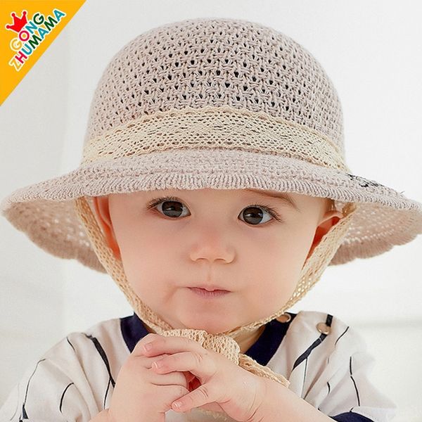 

2019 season new princess mother series straw baby bucket bucket straw fisherman hatfisherman hat sum mesh basin hat mz7653, Yellow