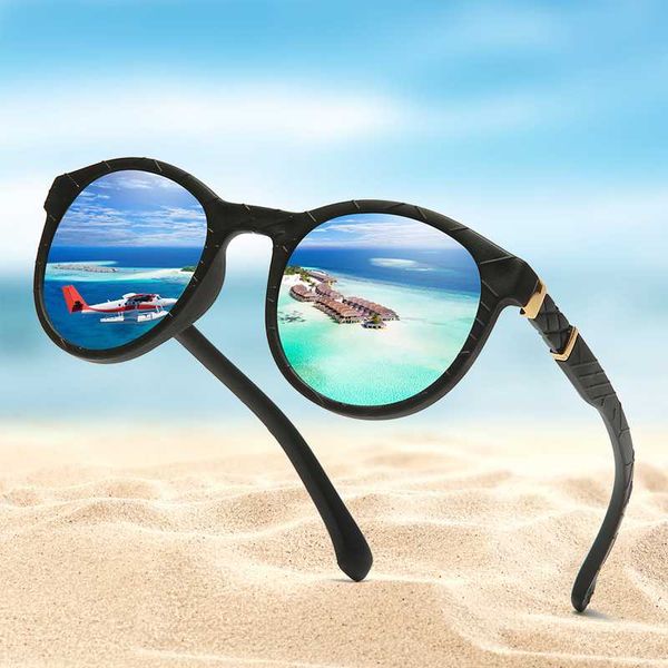

tr90 polaroid sunglasses round flexible driving rubber square sun glasses men polarized sunglases for women men, White;black