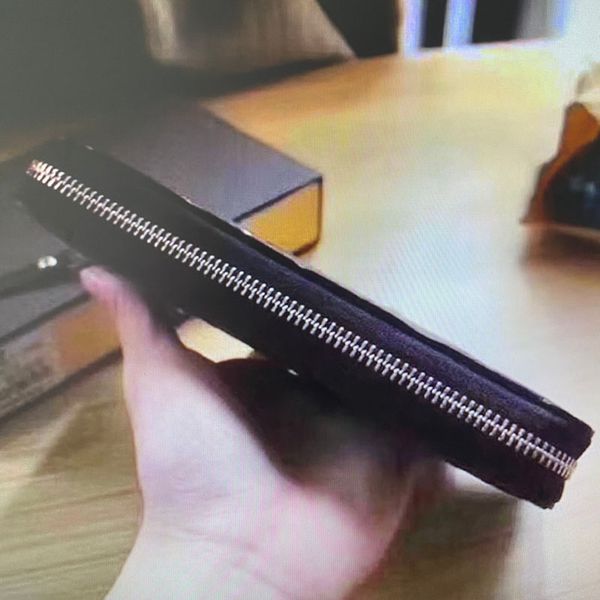 

m61864 leather embossed holders quality m64090 wallet m63691 empreint zippy for woman purses long cowhide card zipper women wallets vjvt, Red;black