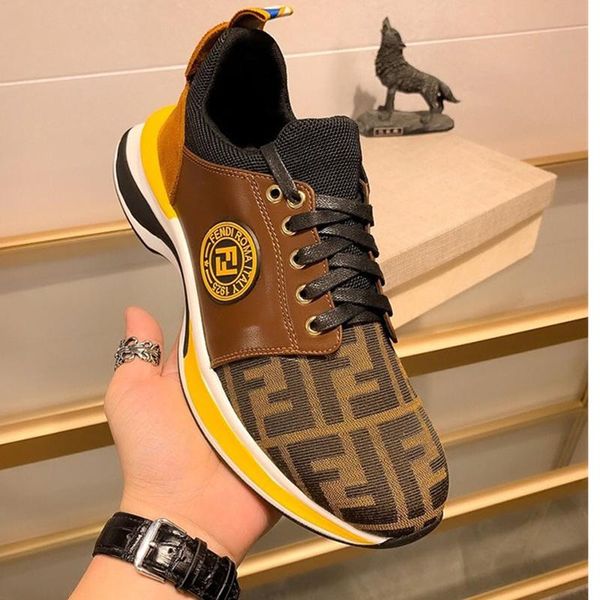 

076 men's designer casual sports shoes, fashion brand outdoor casual shoes, original box packaging fast delivery, Black