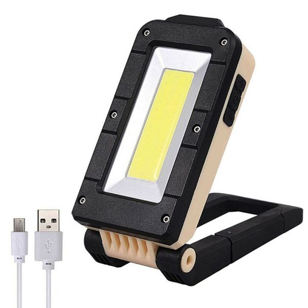 

flashlights torches multi-function cob led work light 3-in-1 rechargeable netic garage portable lamp folding inspection torch