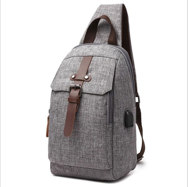 solid grey backpack