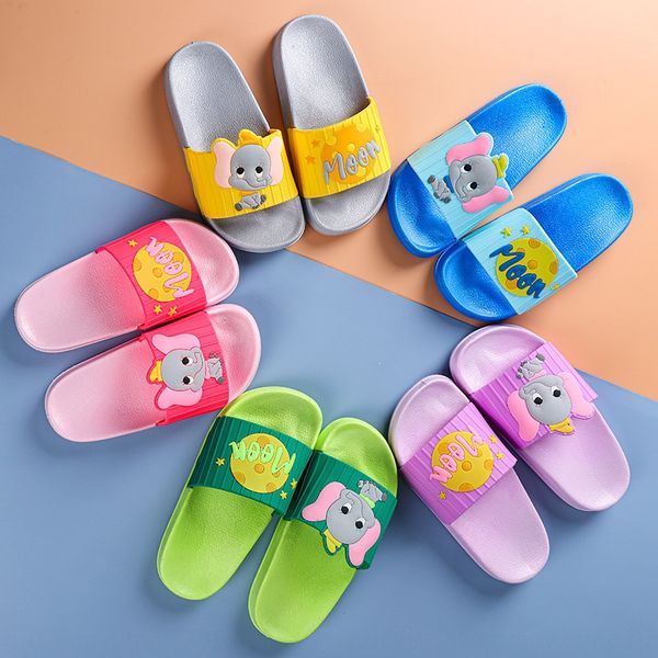 

new children' indoor cute soft bottom children children children' slippers anti-skid beach bathroom male baby' home slippe, Black;grey