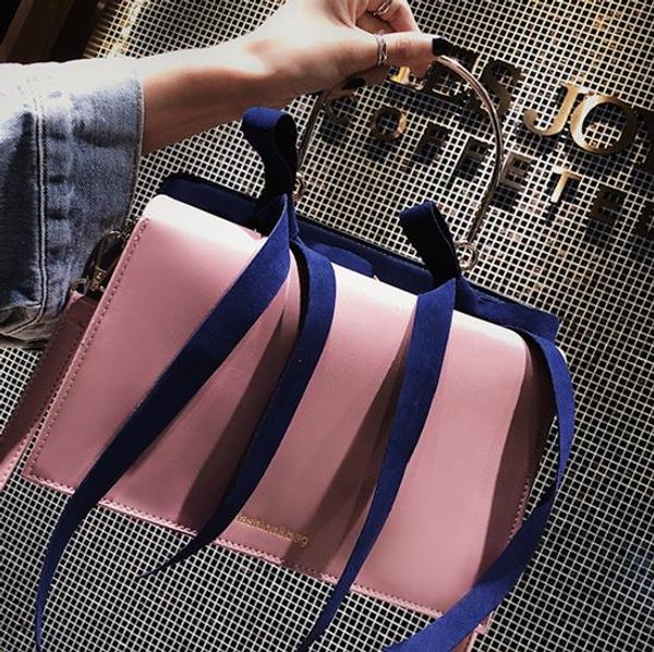 

Designer 2020 Three-dimensional Trapezoidal Generous Bag Double Bowknot One Shoulder Diagonal Portable Female Bag