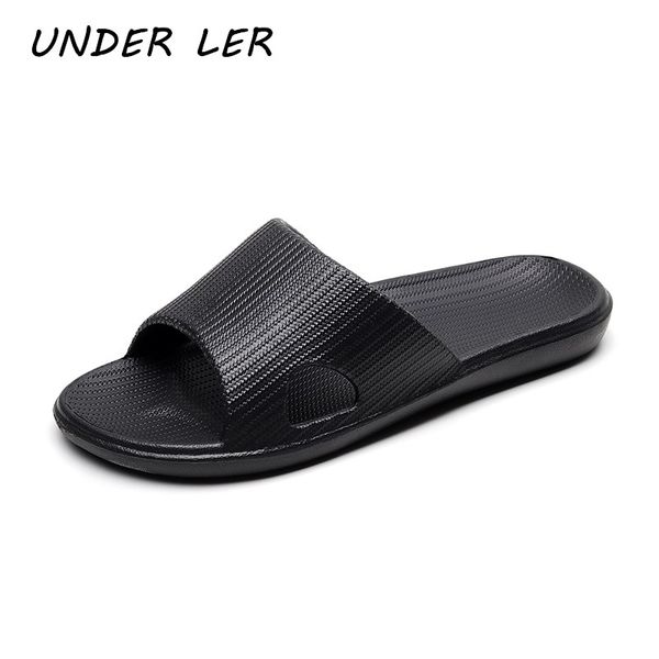 

slippers women indoor floor flat shoes 2021 summer non-slip flip flops bath home female slipper comfortable zapatillas de hombre, Black