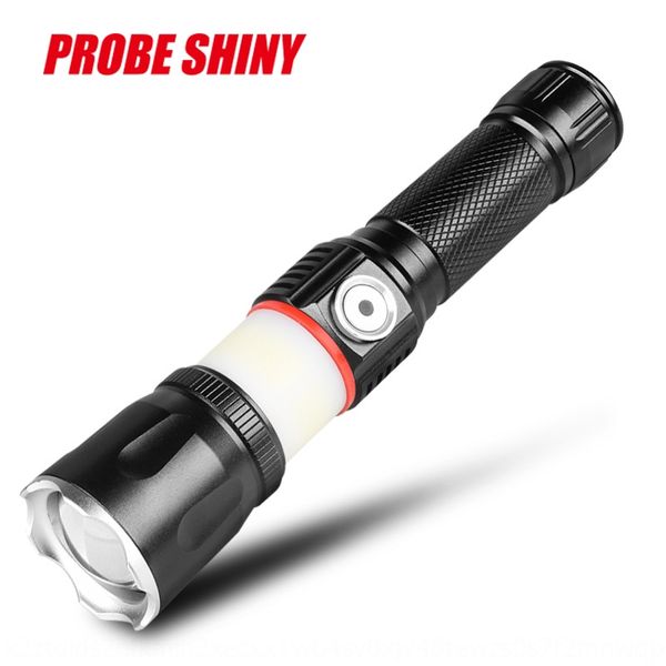 

new cob t6 dual-purpose usb charging telescopic focusing work lamp outdoor flashlight lighting led flashlight
