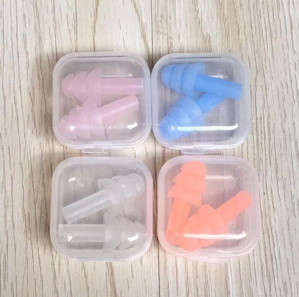 

silicone earplugs learn waterproof swimming, noise reduction, anti-snoring, sleep earplugs soft and flexible ear plugs 12 colors 2020