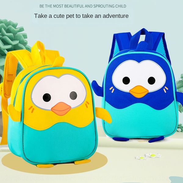

children's schoolbag backpack 2020 new cartoon cute little penguin kindergarten schoolbag for boys and girls backpack