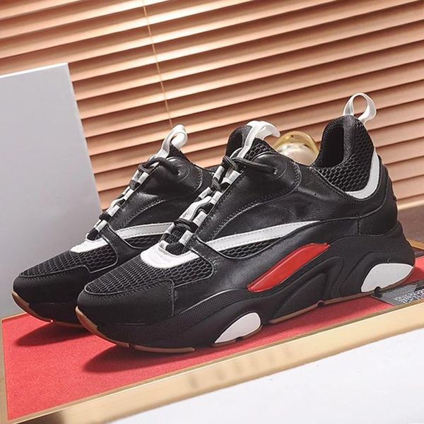 

mens shoes b22 calfskin sneaker plus size lace -up comfortable casual autumn and winter style shoes fast delivery soft footwears, Black