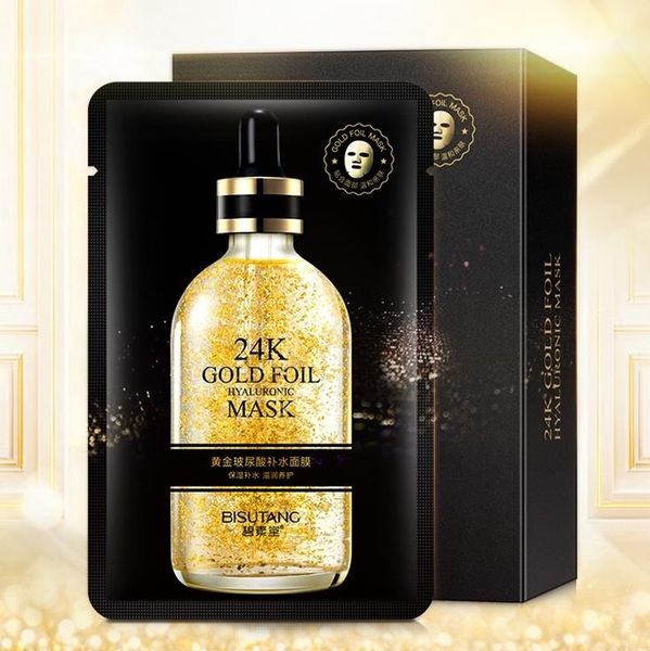 

24k золотой фольги удалить веснушки anti-aging black face уход за кожей кристалл коллаген натуральные ингредиенты легко поглотить оптом маск