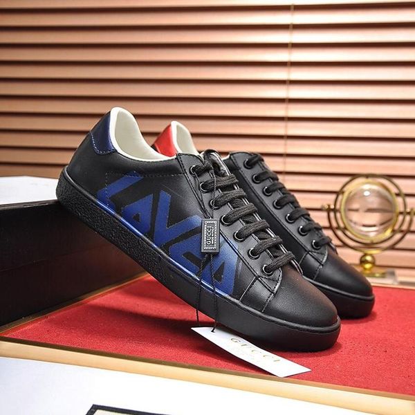 

men 's ace sneaker with loved print vintage mens shoes fashion sneakers breathable lightweight shoes lace -up low men, Black