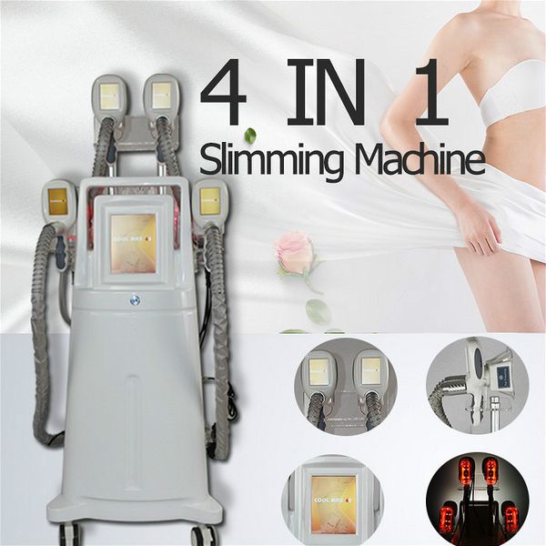 

4 handles cryolipolysis fat ing machine slimming cavitation machine cryotherapy fat reduction machine ce/dhl for sale