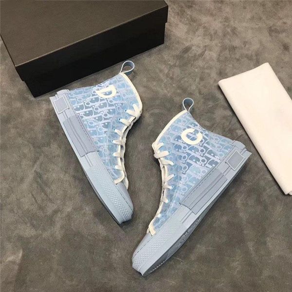 

new 19ss oblique technology fabrics b23 high help casual shoes men luxury designer shoes men women fashion casual shoes, Black