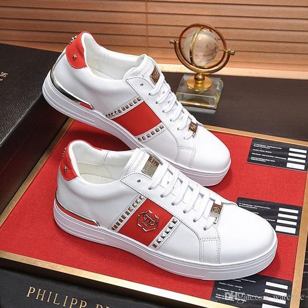 

luxury men shoes sneakers leather fashion footwears lace -up design brand mens shoes fashion lo -sneakers hexagon ph1540 flats drop ship