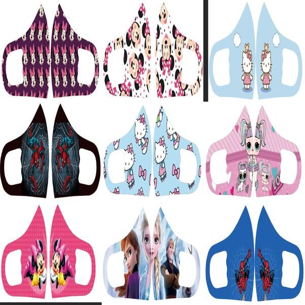 

cartoon face mask childrens face masks personnage de dessin anime facecover nose face mouth protection dhl washable reusable mask fditm