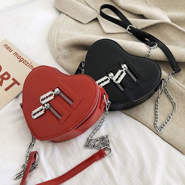 

women purses and handbag fashion red love heart shape shoulder bag women chain crossbody bag ladies purse and clutch s2204