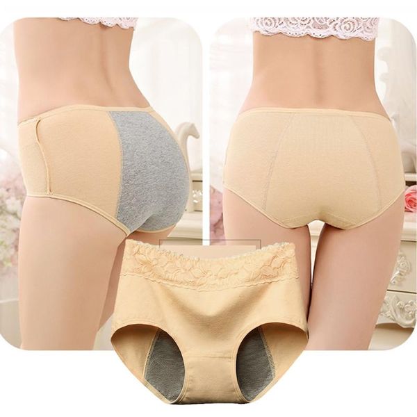 

женская период трусы хлопок физиологические трусы белье бежевый трусы водонепроницаемой изнанкой, чтобы предотвратить утечку, Black;pink