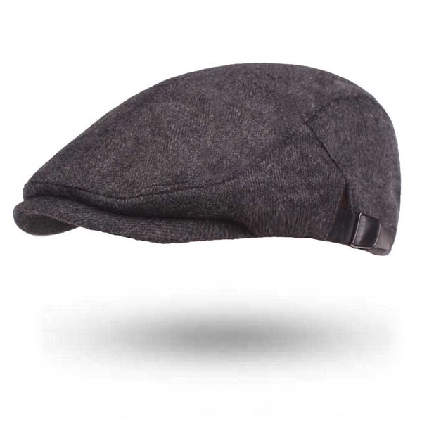

sky solid color warm beret beret middle-aged and elderly outdoor leisure cap cotton thickened warm forward hat men, Blue;gray
