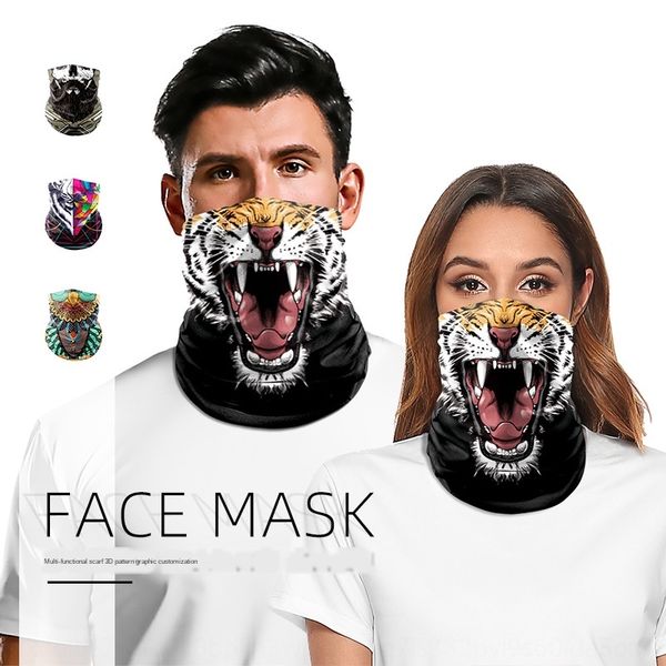 

3d magic towel digital printing animal mask sunscreen multifunctional bicycle scarf outdoor cycling scarf