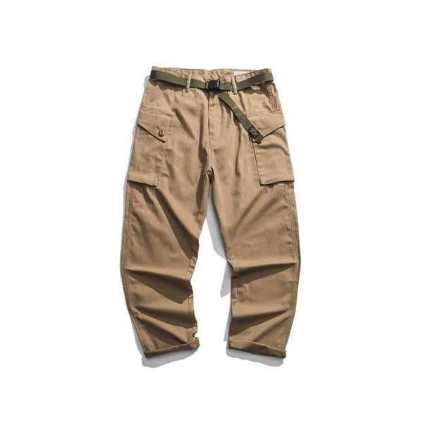 

men's pants side pockets cargo harem casual male tatical joggers trousers fashion streetwear, Black