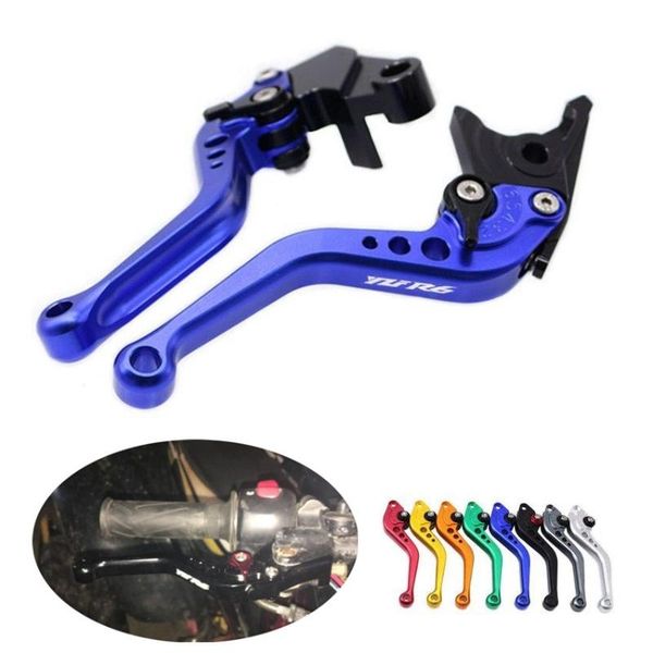 

motorcycle short brake clutch lever for fz1 fazer 01-05 yzf r6 99-04 r1 02-03 r6s usa version 06-09 canada version 07-09