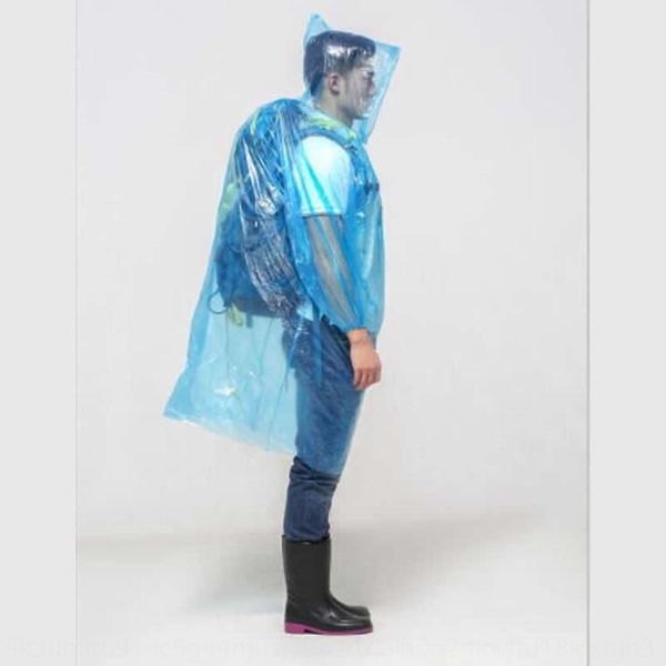 

pe disposable pullover raincoat pullover disposable raincoat yes with hat rope, Red;brown