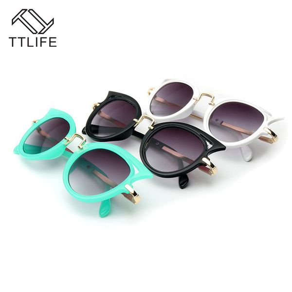 

ttlife cat ears sunglasses kids kawaii child sun glasses round flower gafas toddler baby children eyewear girls boys yjhh0301, White;black