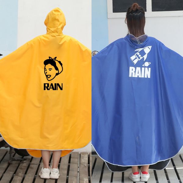 

iit33 yellow lady's raincoat for single small car battery car cute cartoon korean vehicle electric battery electric vehicle riding arti, Black