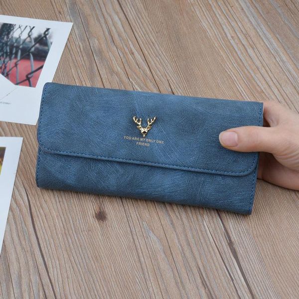 

wallet ladies long flip clutch bag soft wallet korean version of large capacity mother loaded small bag 585