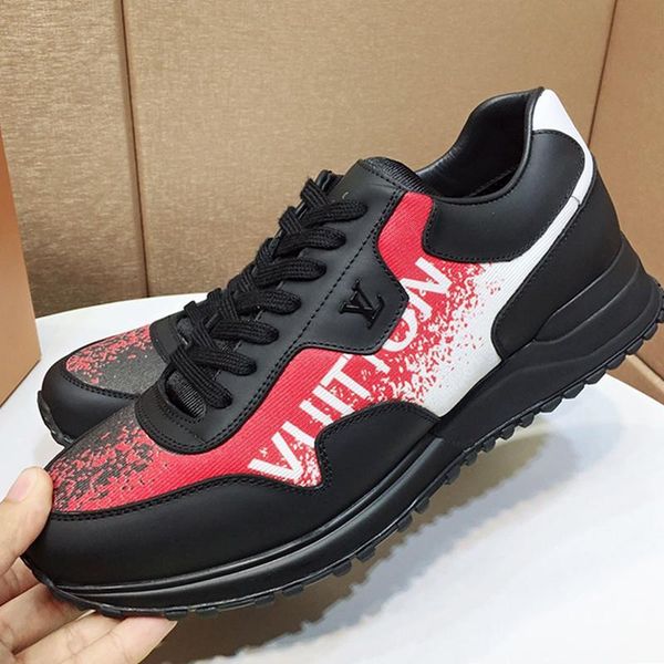 

drop ship run away sneaker mens shoes calzado deportivo para hombre casual outdoor walking shoes plus size luxury low lace -up shoes, Black