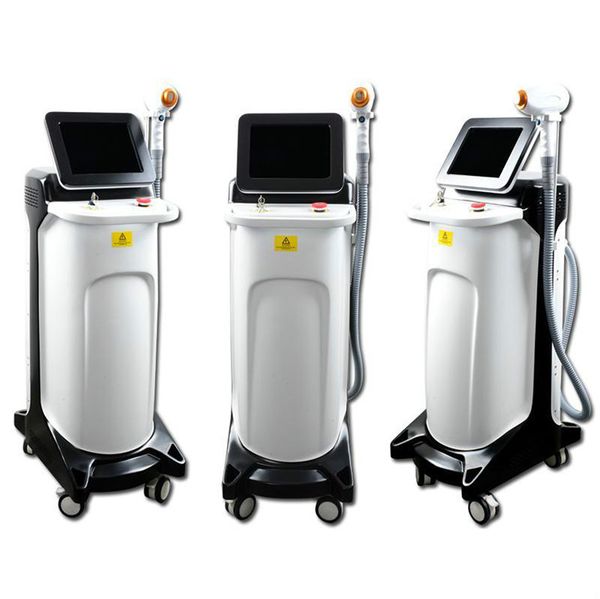 

beauty salon use permanent hair removal machine diode laser 808nm fiber coupled diode laser equipment for men women private part hair, Black