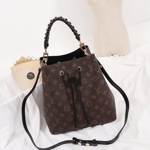 

fast delivery women bags luxury large capacity crossbody messenger bag fashion design bucket bag handbag drawstring shoulder bags sale