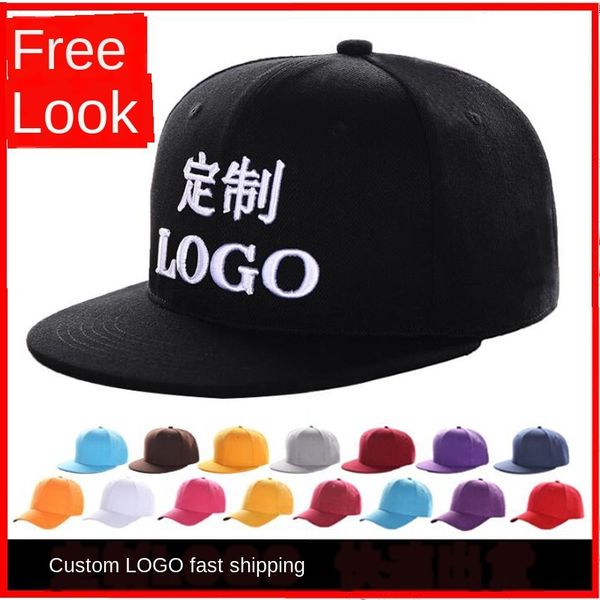

hat printing diy street dance flat hip-hop embroidery flat hat hip-hop street dance advertising cap diy baseball cap, Blue;gray