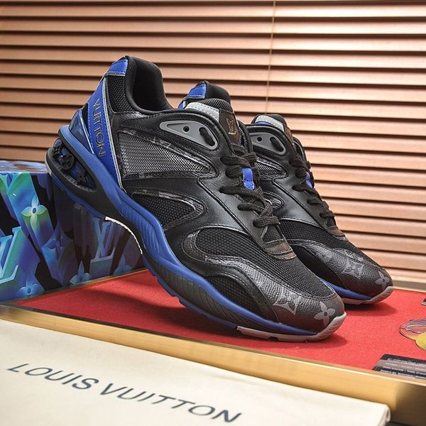

2020 l8 fashion trend designer mens shoes leather mesh breathable comfortable outdoor shoes lace-up casual hiker shoes mens sneakers, Black