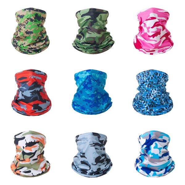 

magic turban outdoor riding sunscreen uv protection cold ice silk turban solid color camouflage scarf suitable for everybody#339#719, Black
