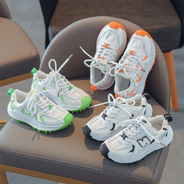 

sneakers 2020 new children's white single mesh breathable board medium and large children's boys sports shoes mesh shoes, Black