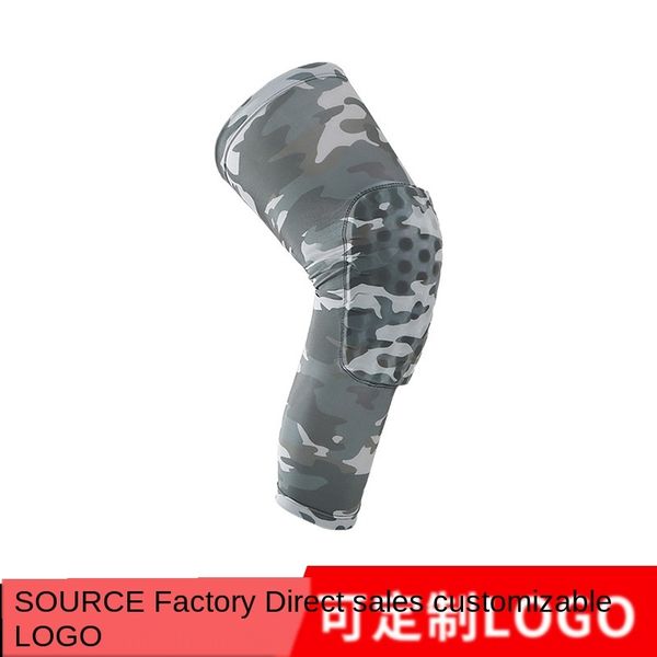 

xufur camouflage anti-collision breathable pro honeycomb basketball mountaineering knee pads professional outdoor basketball outdoor sports, Black;gray