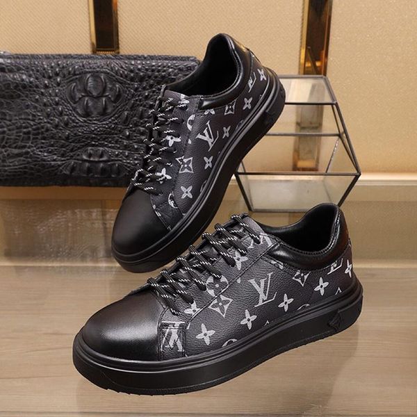 

fast delivery mens shoes comfortable outdoor walking designer footwears lightweight plus size lace -up vintage men shoes herren sportschuhe, Black