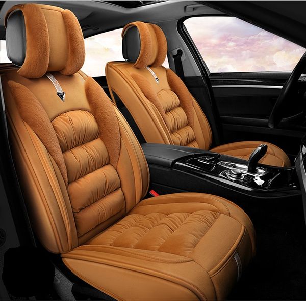 

universal fit car interior accessory seat covers for five-seat sedan quality warm cashmere five seats for suv for volvo honda mazada lexus
