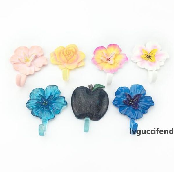 

a mixed batch of creative seamless cute cartoon hooks kitchen, bathroom power cord plug storage hook