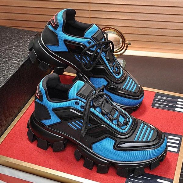 

мужская мода обувь luxury cloudbust thunder knit кроссовки с коробкой chaussures de sport pour hommes дизайнер высокого качества rd51 мужска, Black