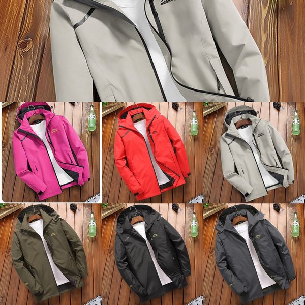 

lbjav outdoor jacket spring autumn winter jacket men's thin windproof waterproof coat women's casual coat couple waterproof mounta, Blue;black