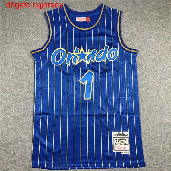 

горячая продажа мужская 2020 хардуэй # 1 mitchell ness bluejersey, Gray