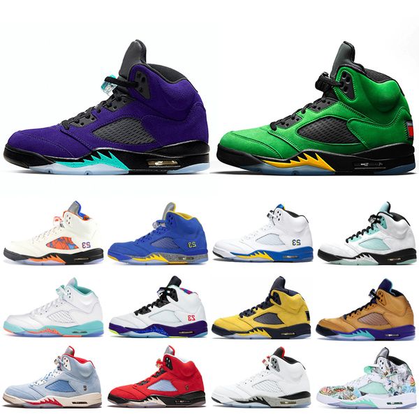 

alternate grape oregon ducks 5 5s basketball shoes mens trainers 5s island green alternate grape light aqua mens sports sneakers
