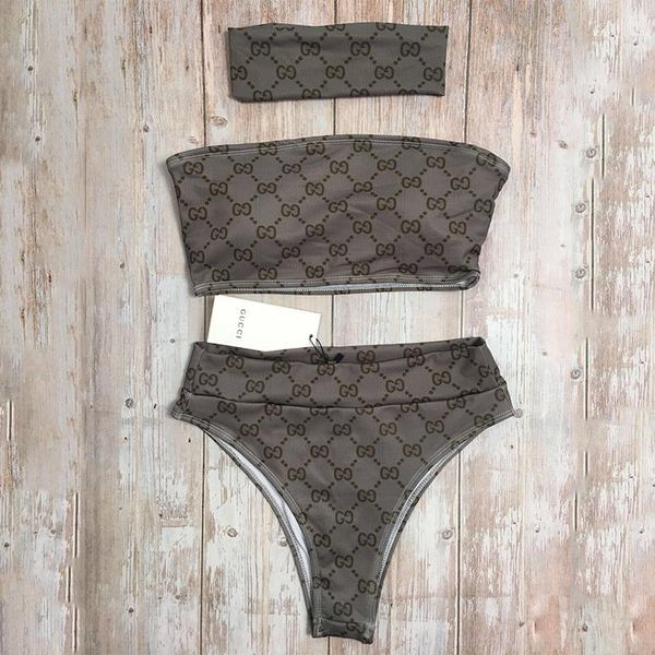 

2020 new arrival g designers swimsuit summer beach bikini swimwear for women size s-xl, White;black