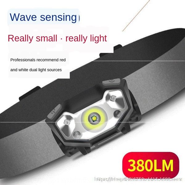 

super bright professional flash night-mounted small flashlight charging induction fishing home led miner lamp super light headlight