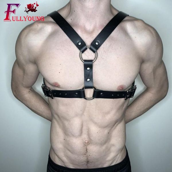

fullyoung упряжь sexy erotico punk goth body бандаж pu кожа мужской harness sexy плечевой ремень costume мужской ремень, Black;brown
