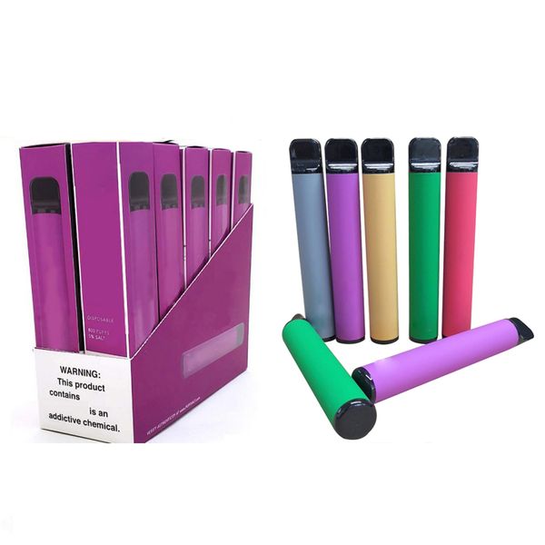 

Новая СЛОЙКА BAR PLUS 800 + пуфы Одноразового Vape Pen 550mAh Аккумулятор 3,2 мл Бобов картриджи Предварительно заполненный электронной Cigs ограниченной версии Испарители устройства