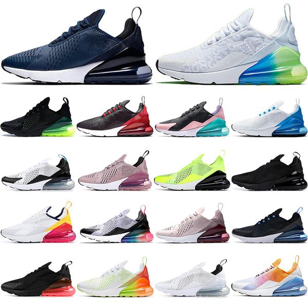

new 270 running shoes for mens women light bone triple white black summer gradient tea berry 270s men trainers sports sneakers size 36-45, White;red